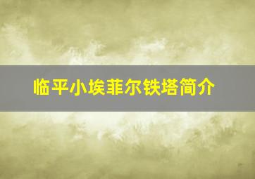 临平小埃菲尔铁塔简介