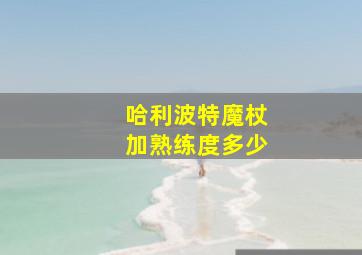 哈利波特魔杖加熟练度多少