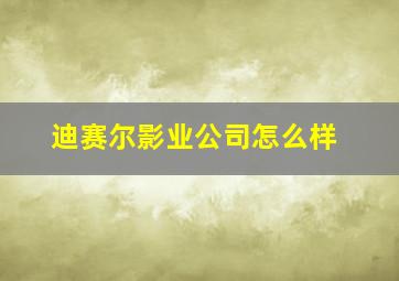 迪赛尔影业公司怎么样